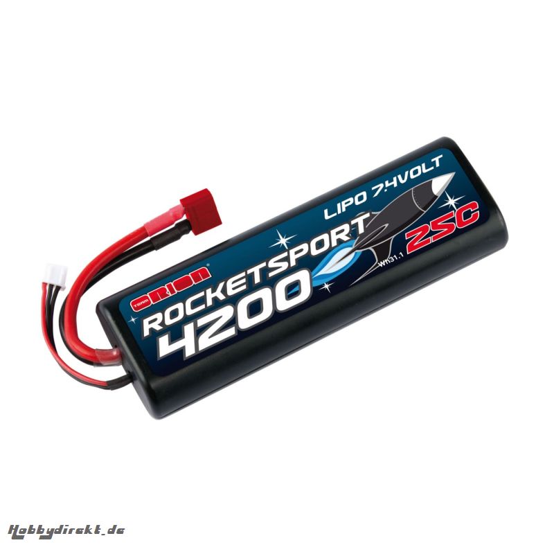 Team Orion Rocket Sport 4200 LiPo 7,4V (Deans Stecker) Horizon ORI14165