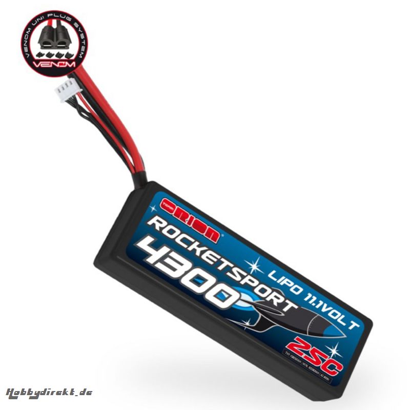 Team Orion Akku Rocket Sport 4300 LiPo 11,1V Horizon ORI14191