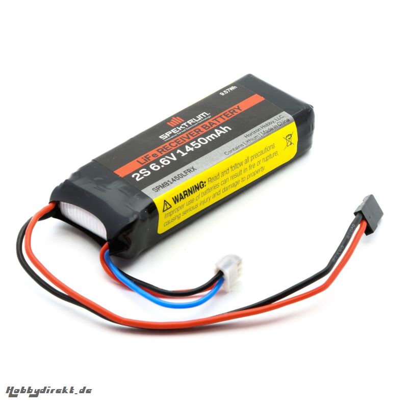 Spektrum 1450mAh 2S 6,6V Li-Fe Empfängerakku Spektrum SPMB1450LFRX