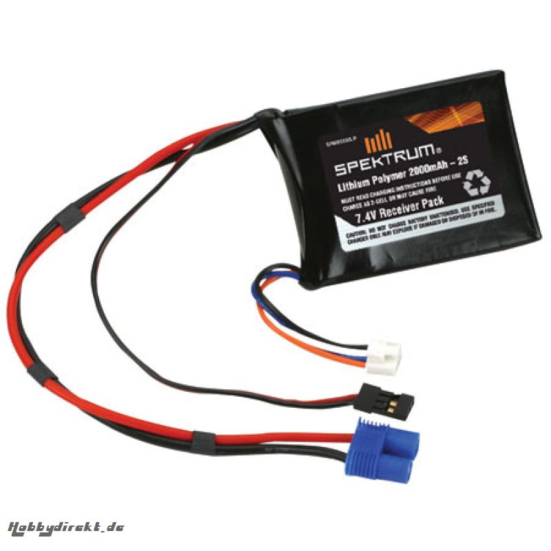 Spektrum 2000mAh 2S 7,4V Lipo Empfängerpack Spektrum SPMB2000LP