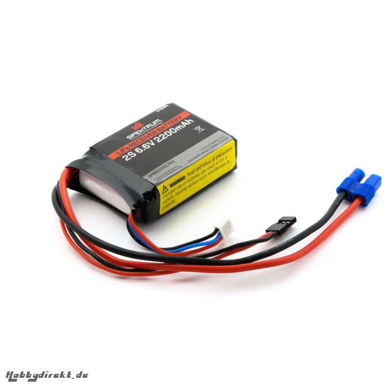 Spektrum 2200mAh 2S 6,6V Li-Fe Empfängerakku Spektrum SPMB2200LFRX