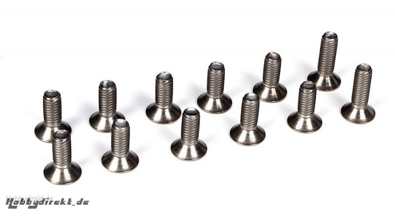 F/C/R Trans Screw Set Titanium (12): 5T Horizon TLR6200