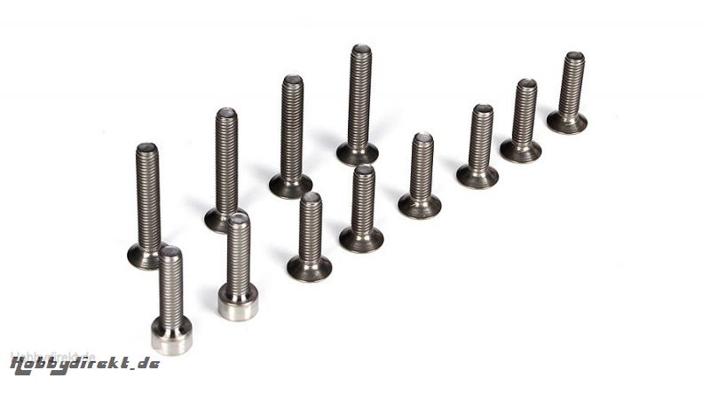 F/R Trans Screw Set Titaniu Horizon TLR6204