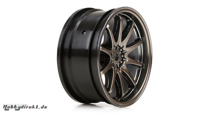 Vaterra: Rad FR Volk Racing CE28N 54x26mm Gun Metal(2) Horizon VTR43035