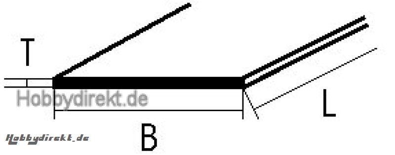 STSC-1 Streifen ABS hellgrau 31,8x0,5x600mm (5) Krick 190361