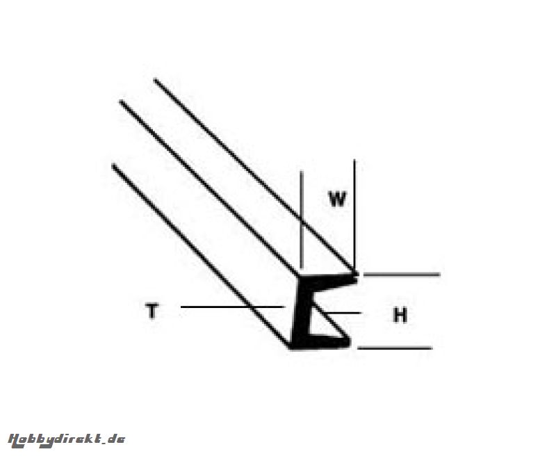 UFS-2 U-Profil tief 1,6x1,1x250mm (10) Krick 190581