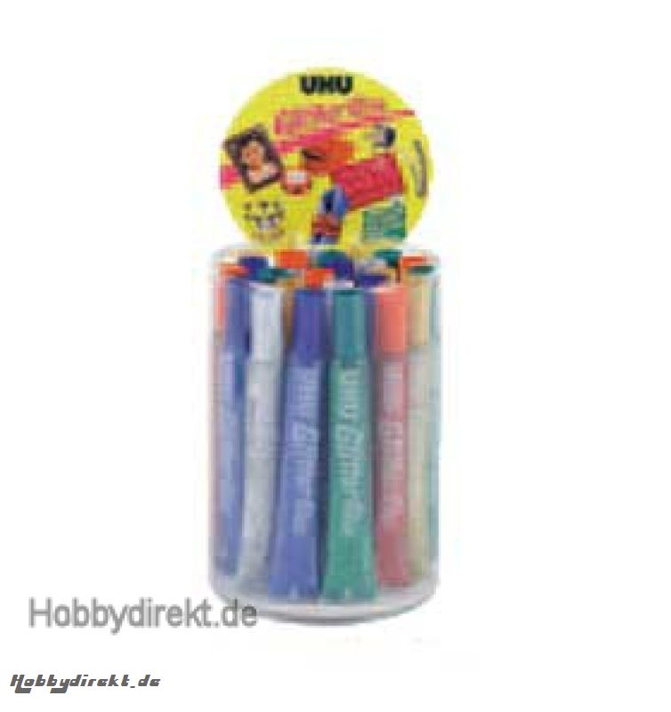 UHU Glitter Glue 15 g (25 Tuben) Krick 40617