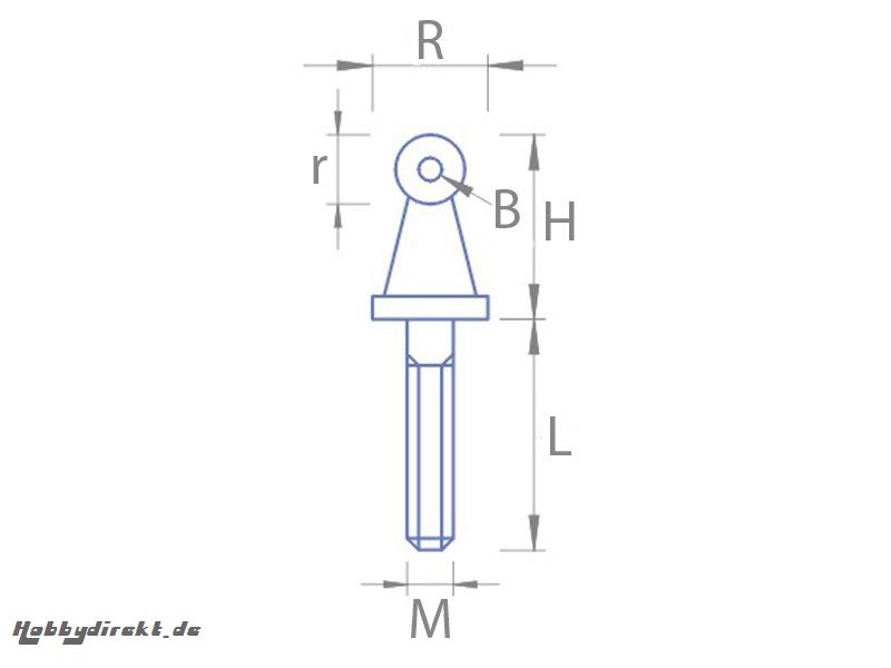 Handlaufstütze H 4,5x1,3mm (10 Stk.) Krick 63028