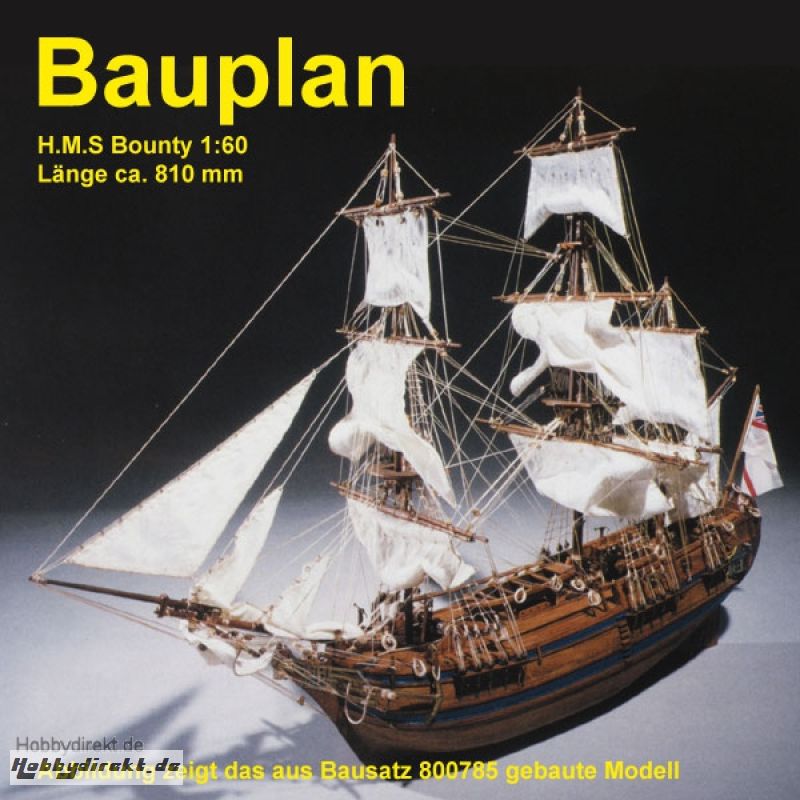 Bauplan HMS Bounty Krick 800954