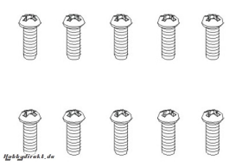 Schrauben BT 2,6x6 (10) Krick 850097