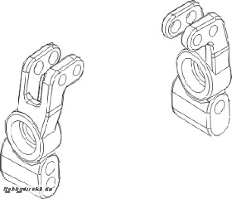 Achsschenkel heck Set 1:16 Krick 850709