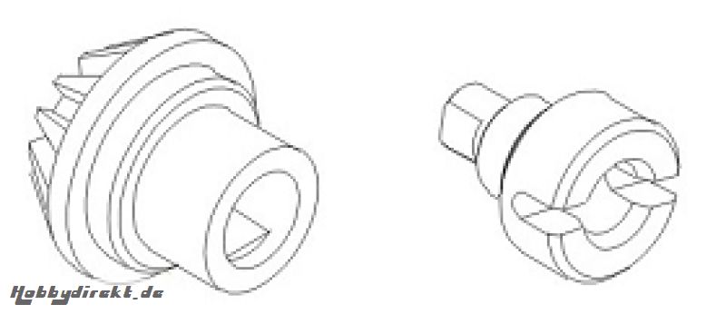 Differentialausgang mitte mit Zahnrad front Krick 850762