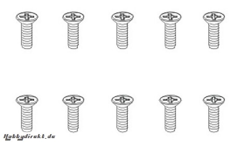 Schrauben TPF 2,6x6 FH (10) Krick 850790