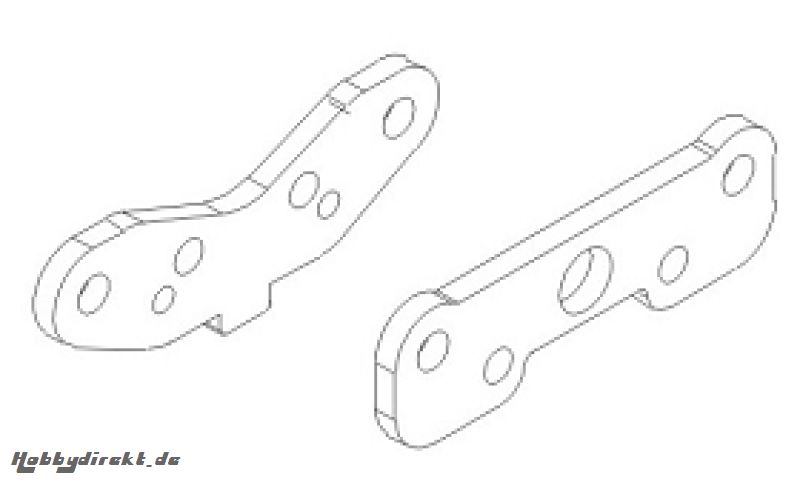 Querlenkerstiftehalteplatten Satz Krick 850807