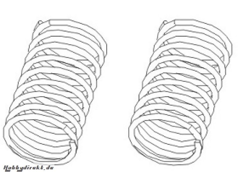 Stoßdämpferfedern front schwarz (2) Krick 850851