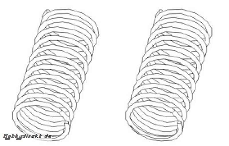 Stoßdämpferfedern heck schwarz (2) Krick 850852