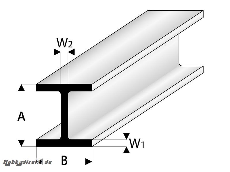 ASA H-Profil 8x8x330 mm (5) Krick rb415-61-3