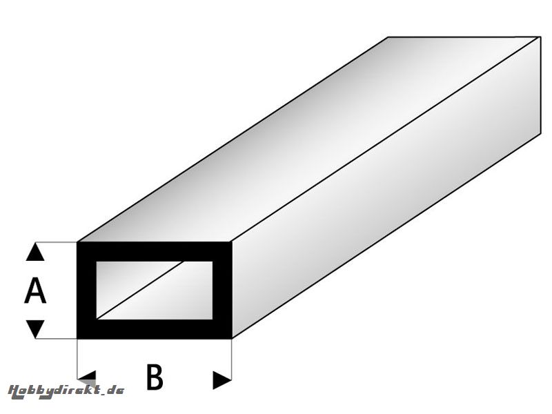 ASA Rechteck Rohr 5x10x330 mm (5) Krick rb421-54-3