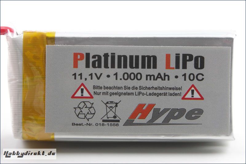 Akku LiPo 11.1V 1000mAh Hype Kyosho 018-1558