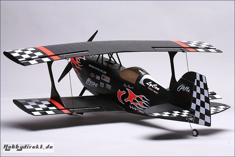 Pitts Special schw., ARF, BL, Servos Hype Kyosho 018-2015