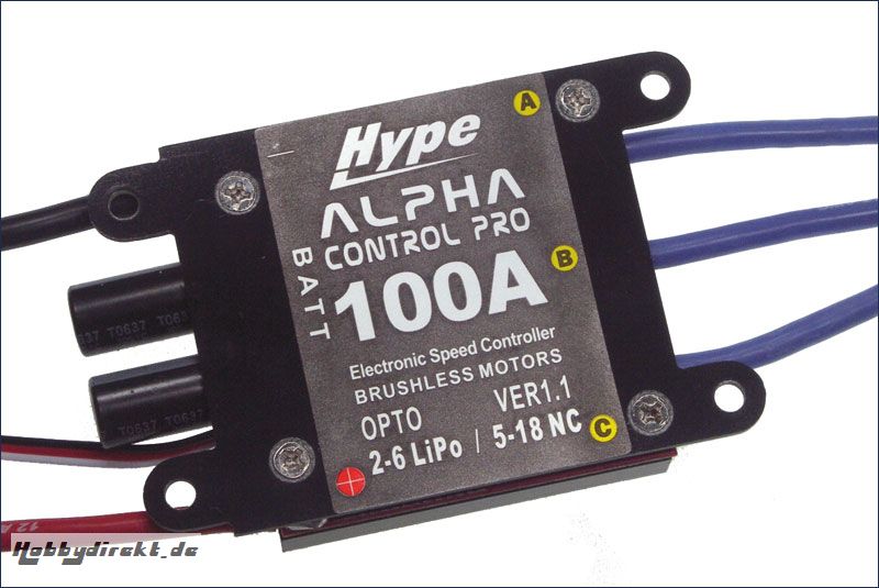 BL-Drehzahlsteller 100A Alpha Pro Hype Kyosho 059-0100