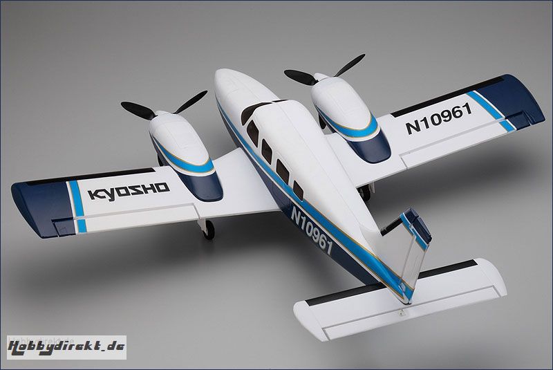 EP aiRium Piper PA34 VE29 Twin,blau Kyosho 10961RS-BL