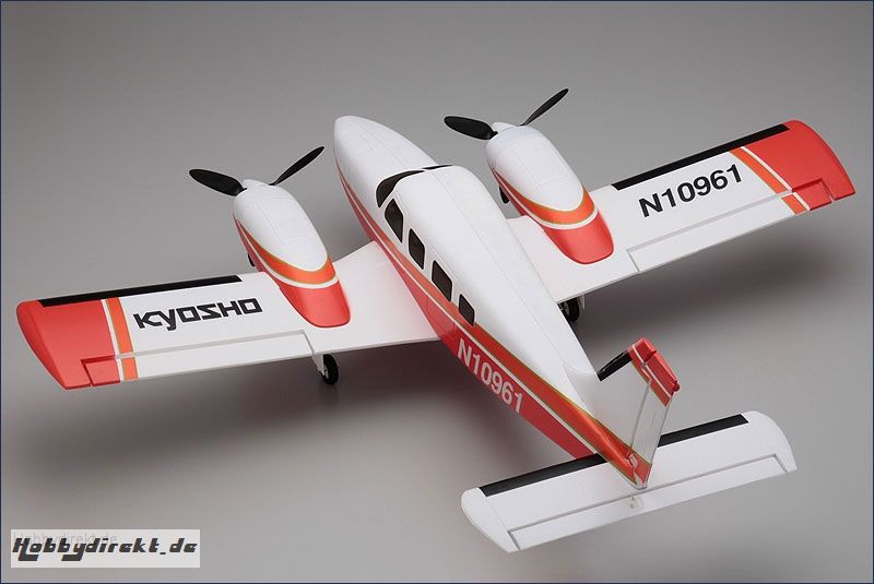 EP aiRium Piper PA34 VE29 Twin, rot Kyosho 10961RS-R