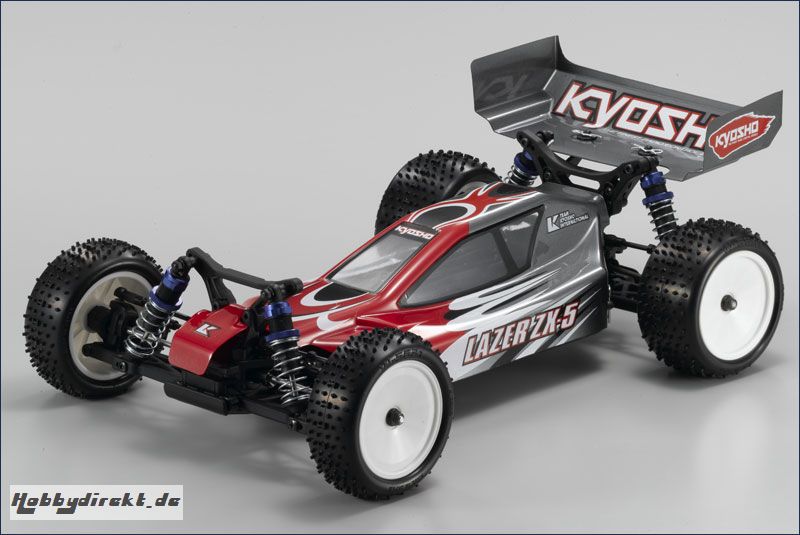 1:10 EP 4WD Lazer ZX-5 RTR, rot/silbe Kyosho 30861-T1