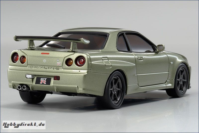 dNano Nissan Skyline GT-R R34, jade Kyosho 32401MJ