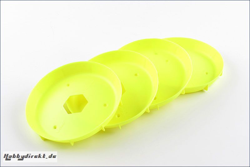 STIFFENERS FOR TRUGGY EVO WHEEL YELLOW Kyosho 34102Y