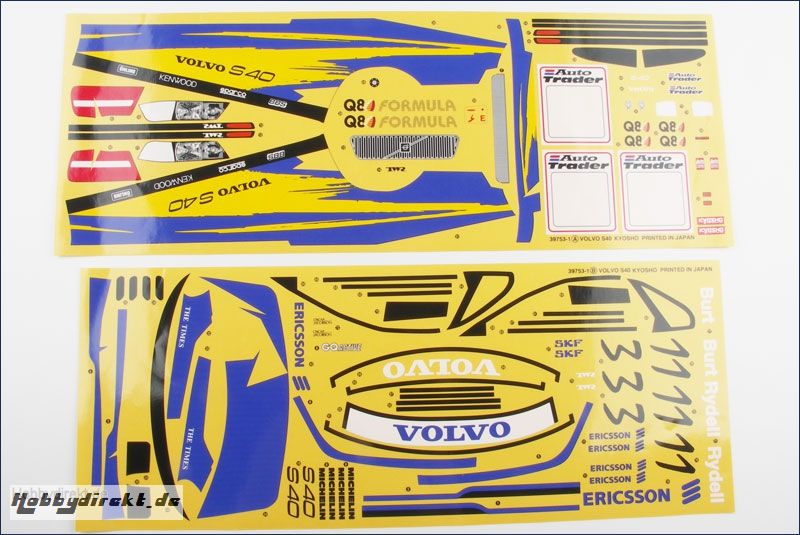 Dekorbogen 1:10 Volvo S40 97 Kyosho 39753-01