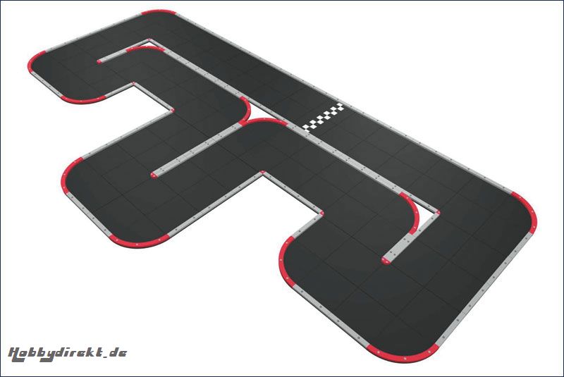 Rennbahnset Mini-Z Urethane, 50x50 cm Kyosho 87051