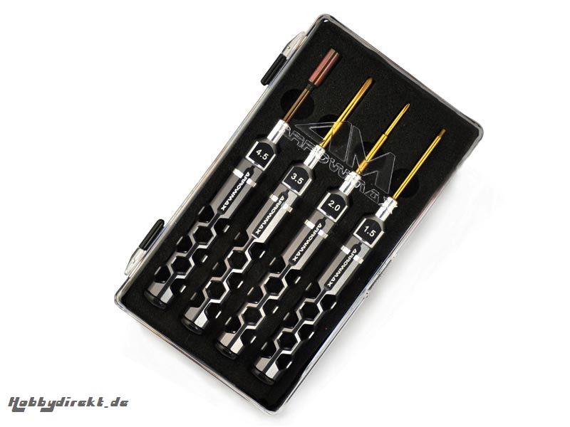 MINI HONEYCOMB TOOLSET 4 PIECES WITH PLASTIC CASE Kyosho AM490910