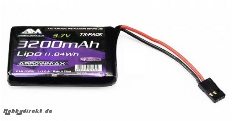 ARROWMAX LIPO MT44 TX 3200 (3.7V) LIPO BATTERY Kyosho AM700991