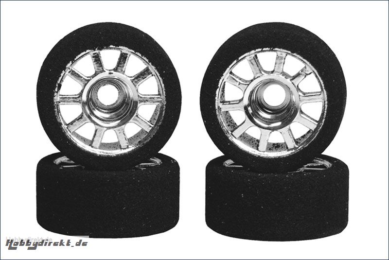 Komplettrad 1:24, Uni,weich,RR 11mm (2) Kyosho GLX13A