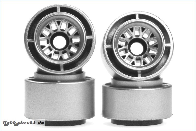 Felge 1:24 BBS, silber, F2001/2 (4) Kyosho MFH-03S