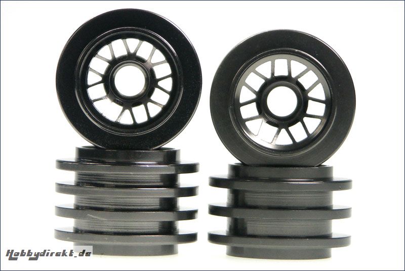 Felge 1:24 BBS, Alu, eisenfarbig TF103 ( Kyosho MFH-53GM