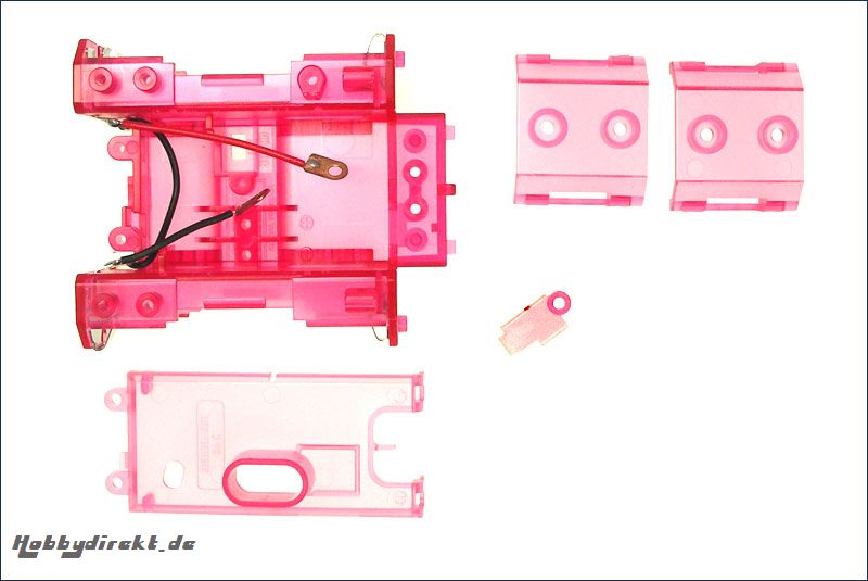 Chassis rot-transparent Kyosho MMF-02-CP