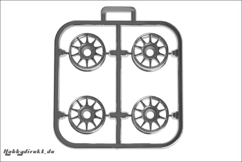 Felge 1:24,10-Speichen,chrom 8,5mm (4) Kyosho MZ-15CM