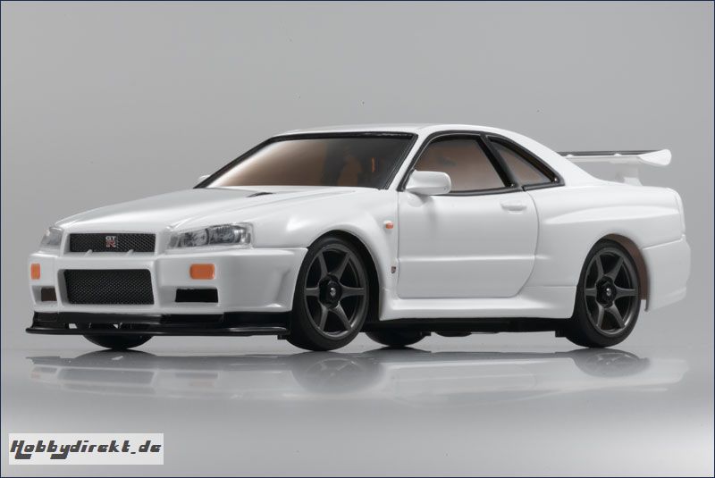 Karosse 1:24 AWD Skyline GT-R R34, weiß Kyosho MZG-401-W