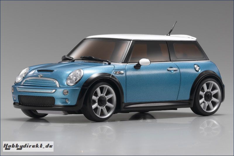 Karosse 1:24 MR-015 Mini Cooper S blau Kyosho MZX-108-MB