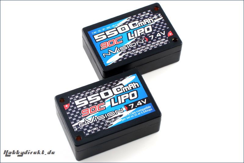 nVision Factory Pro Lipo Saddle 5500 90C Kyosho NVO1102