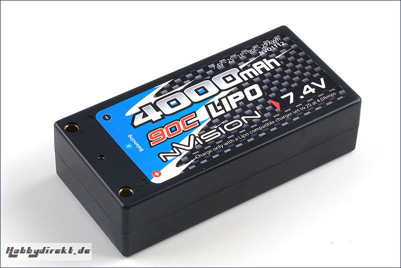 nVision Factory Pro Lipo Shorty 4000 90C Kyosho NVO1112