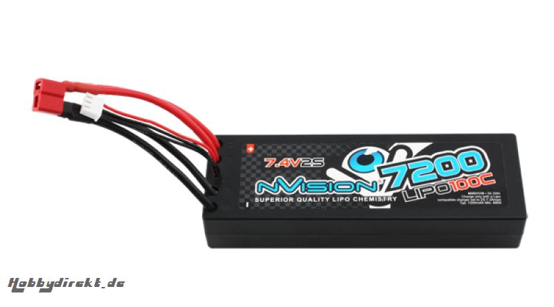 nVision Factory Pro Lipo 7200 100C 7.4V Kyosho NVO1119