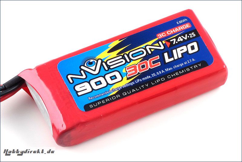 nVision LiPo 2s 7,4V 900 20C Kyosho NVO1801