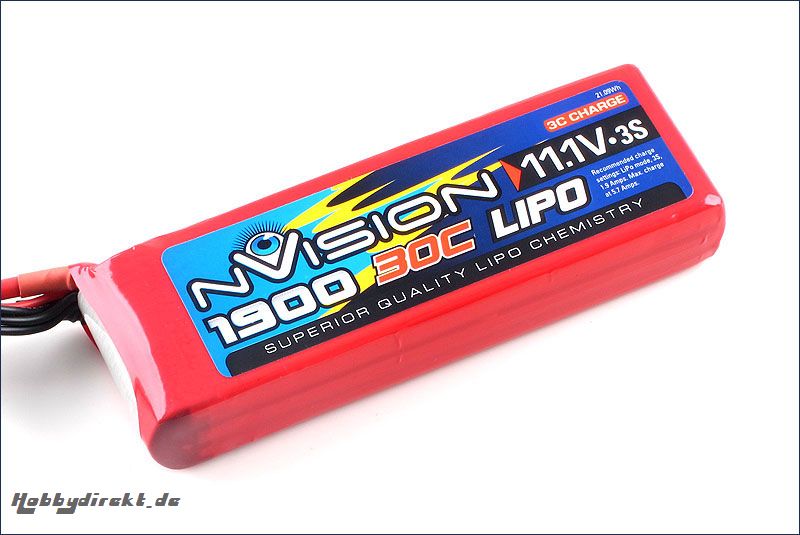 nVision LiPo 3s 11,1V 1900 20C Kyosho NVO1809