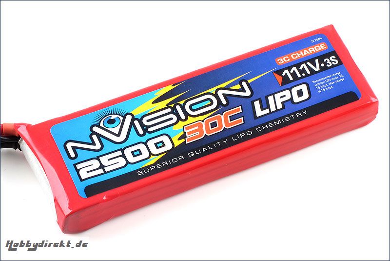 nVision LiPo 3s 11,1V 2500 20C Kyosho NVO1811