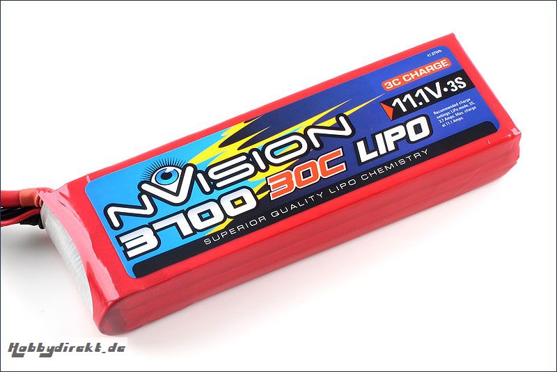 nVision LiPo 3s 11,1V 3700 20C Kyosho NVO1813