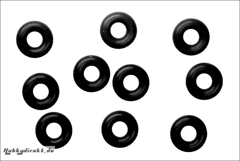 O-Ring innen 3mm, schwarz (10) Kyosho ORG03BK