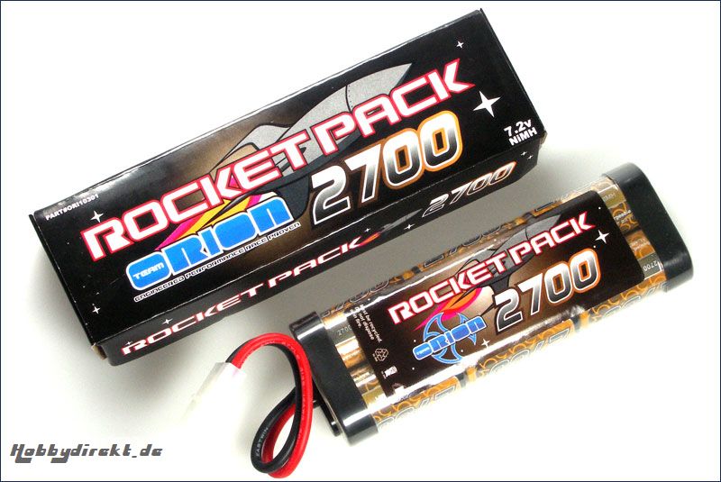 Akku Rocket Stick Pack 7,2V-2700mAh Team Orion ORI10301